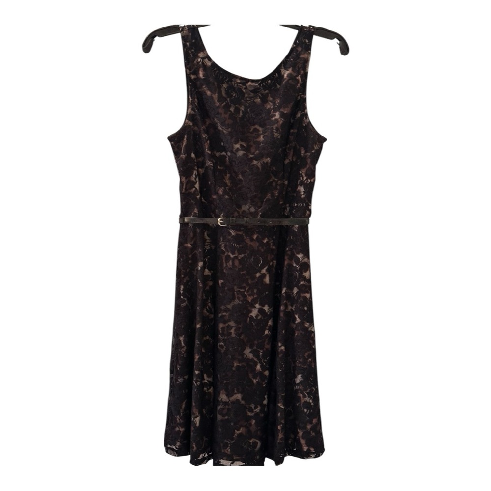 Maurices Black and Purple Sleeveless Sundress